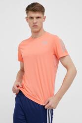 adidas Performance tricou de alergare Own The Run culoarea portocaliu, cu imprimeu PPYX-TSM1CR_22X