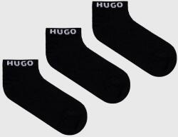 Hugo șosete 3-pack bărbați, culoarea negru 50480217 PPYX-LGM02P_99A