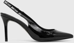 Just Cavalli pantofi cu toc culoarea negru, 74RB3S52 PPYX-OBD268_99X