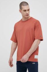 Champion tricou din bumbac culoarea portocaliu, neted PPYX-TSM1NL_22X