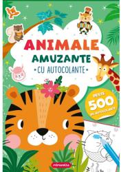 Mimorello Carte de colorat Animale amuzante - cu autocolante Mimorello EK7039 (E355180)