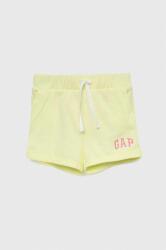 Gap pantaloni scurti copii culoarea galben, cu imprimeu, talie reglabila PPYX-TSG0DM_11X