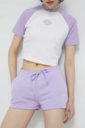 Roxy pantaloni scurti femei, culoarea violet, neted, medium waist PPYX-SZD0BE_04X