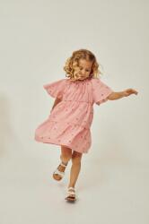 Zippy rochie din bumbac pentru copii culoarea roz, maxi, evazati PPYX-SUG0F9_42X