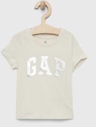 GAP tricou de bumbac pentru copii culoarea bej PPYX-TSG0DF_02X