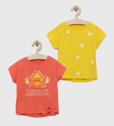 Zippy tricou de bumbac pentru copii 2-pack culoarea portocaliu PPYX-TSG0J0_22X
