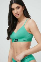 Calvin Klein Underwear sutien culoarea turcoaz, neted PPYX-BID1R2_60X