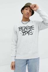 Champion bluza Champion x Beastie Boys barbati, culoarea gri, cu imprimeu PPYX-BLM0KA_90X