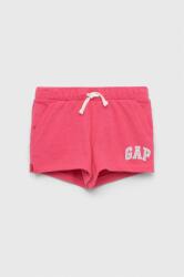 Gap pantaloni scurti copii culoarea roz, cu imprimeu, talie reglabila PPYX-SZG064_30X