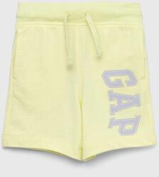 Gap pantaloni scurti copii culoarea galben, talie reglabila PPYX-SZB07O_11X