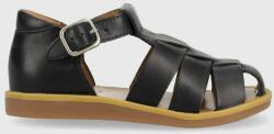 Pom D'api sandale din piele pentru copii culoarea albastru marin PPYX-OBK0ZR_59X
