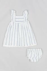 Zippy rochie din bumbac pentru bebeluși culoarea albastru marin, mini, evazati PPYX-SUG0F8_59X