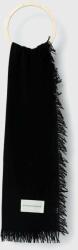 By Malene Birger esarfa de lana culoarea negru, neted PPYX-SAD029_99X