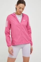 adidas Performance jachetă de alergare culoarea roz, de tranzitie PPYX-KUD04R_42X