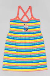 Zippy rochie din bumbac pentru copii culoarea portocaliu, mini, evazati PPYX-SUG0F3_22X