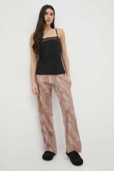 Calvin Klein Underwear pantaloni de pijama femei, culoarea bej PPYX-SPD0UZ_80A (000QS6850E.PPYX)