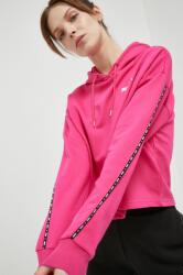 PUMA bluză trening culoarea roz, cu glugă, cu imprimeu PPYX-BLD084_43X