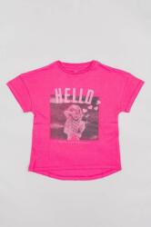 Zippy tricou de bumbac pentru copii culoarea roz PPYX-TSG0II_42X