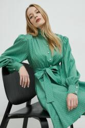 Custommade rochie Linnea culoarea verde, mini, evazati PPYX-SUD0AJ_70X