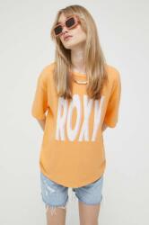 Roxy tricou din bumbac culoarea portocaliu PPYX-TSD10W_22X