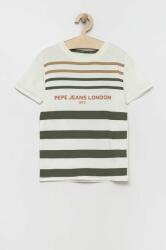 Pepe Jeans tricou de bumbac pentru copii culoarea alb, cu imprimeu PPYX-TSK02M_00X