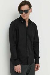 HUGO BOSS cămașă bărbați, culoarea negru, cu guler clasic, slim 50490712 PPYX-KDM0P6_99X