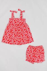 Zippy rochie din bumbac pentru bebeluși culoarea rosu, mini, evazati PPYX-SUG0G4_33X