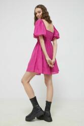 Abercrombie & Fitch rochie culoarea roz, mini, evazati PPYX-SUD0MW_30X