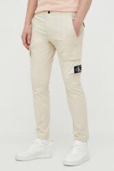 Calvin Klein pantaloni barbati, culoarea bej, drept PPYX-SPM0BW_80X