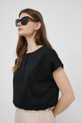 DKNY bluza femei, culoarea negru, neted PPYX-BDD070_99X