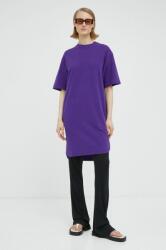 G-Star RAW rochie din bumbac culoarea violet, mini, oversize PPYX-SUD1SY_44X