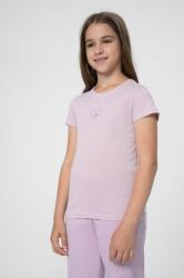4F tricou de bumbac pentru copii culoarea violet, cu imprimeu PPYX-TSK0BU_04X
