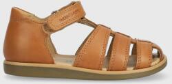 Shoo Pom sandale din piele pentru copii culoarea maro PPYX-OBG1CK_82X