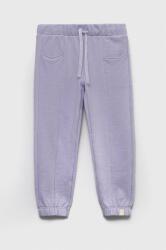 United Colors of Benetton pantaloni de trening culoarea violet, neted PPYX-SPG01Y_04X