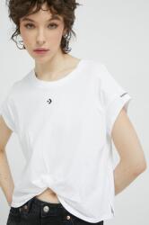 Converse tricou din bumbac culoarea alb PPYX-TSD2DF_00X