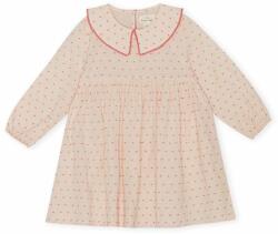 Konges Sløjd rochie din bumbac pentru copii culoarea roz, mini, evazati PPYX-SUG0HB_30X