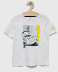 Birba Trybeyond tricou de bumbac pentru copii culoarea alb, cu imprimeu PPYX-TSB0D4_00X