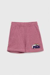 Fila pantaloni scurti copii culoarea violet, cu imprimeu, talie reglabila PPYX-SZG00I_44X