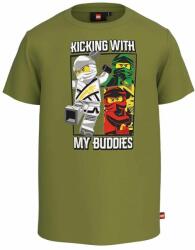 LEGO® tricou de bumbac pentru copii x Ninjago culoarea verde, cu imprimeu PPYX-TSB09S_70X