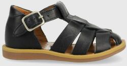 Pom D'api sandale din piele pentru copii culoarea albastru marin PPYX-OBK0ZP_59X