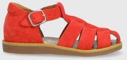 Pom D'api sandale din piele intoarsa pentru copii culoarea rosu PPYX-OBK105_29X
