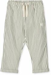 Liewood pantaloni de bumbac pentru copii culoarea verde, modelator PPYX-SPK02G_77X