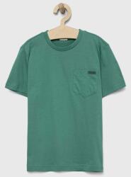 Birba Trybeyond tricou de bumbac pentru copii culoarea verde, neted PPYX-TSB0DA_96X