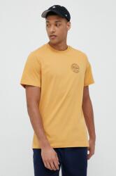 Jack Wolfskin tricou din bumbac 10 culoarea galben, cu imprimeu PPYX-TSM1J2_11X