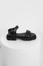 Answear Lab sandale de piele femei, culoarea negru BPYX-OBD039_99X