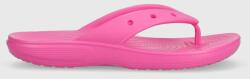 Crocs șlapi Classic Flip femei, culoarea roz, cu toc plat, 207713 207713.6UB-6UB PPYX-KLD0R2_42X