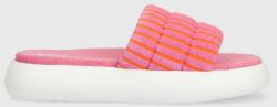 Toms papuci Alpargata Mallow Slide femei, culoarea roz, cu platforma, 10019703 PPYX-OBD3ZT_30X