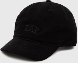 Gap șapcă din bumbac pentru copii culoarea negru, neted PPYX-CAK058_99X