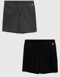 Gap pantaloni scurti copii 2-pack culoarea negru, melanj, talie reglabila PPYX-SZB07I_99X
