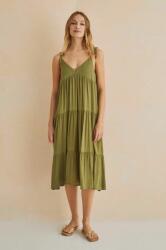 Women'Secret rochie JAMAICA culoarea verde, midi, oversize, 5545114 PPYX-SUD289_91X
